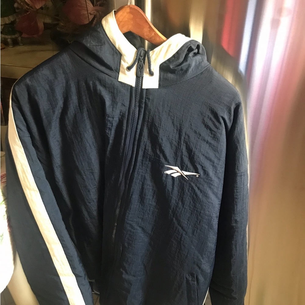 Vintage Reebok hooded winter jacket